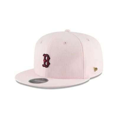 Pink Boston Red Sox Hat - New Era MLB Micro Stitch 9FIFTY Snapback Caps USA9067831